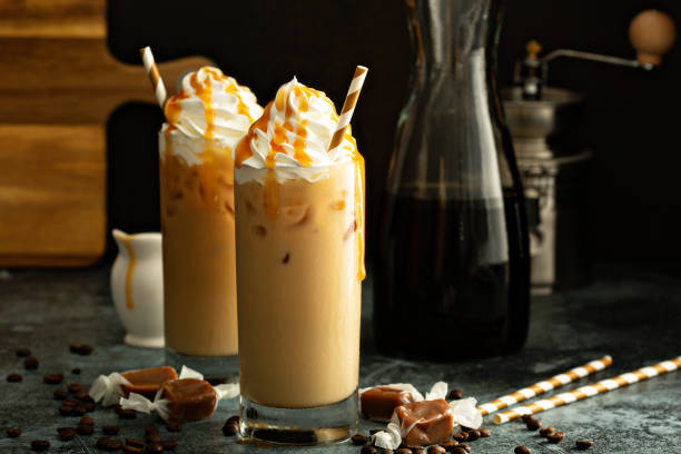 Caramel flavored medium roast coffee